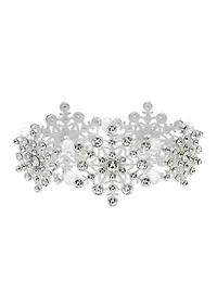 Crystal Snowflake Stretch Bracelet