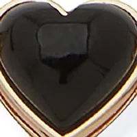 Gold Tone Jet Bar Heart Slider Bracelet