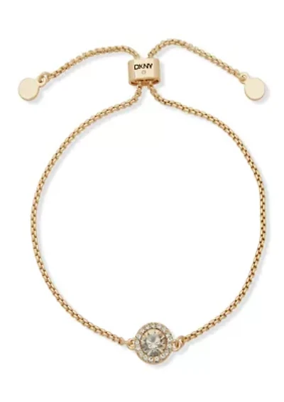 Pavé Inlay Stone Pendant Necklace