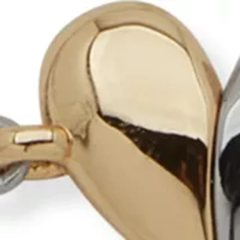 Two Tone Heart Slider Bracelet