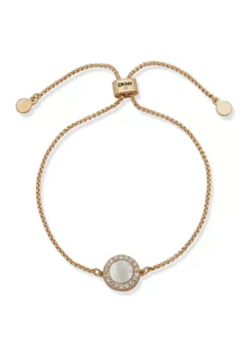 Pearl Inlay Slider Bracelet