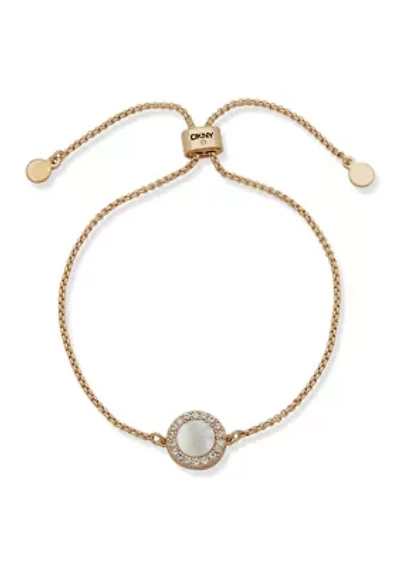 Pearl Inlay Slider Bracelet