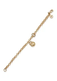  Crystal Logo Charm Flex Bracelet