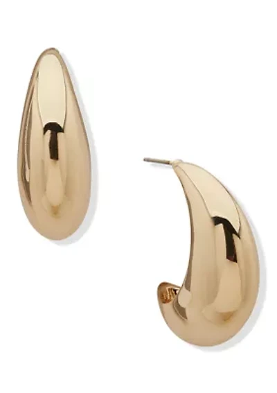 Puffy C Hoop 31 Millimeter Earrings