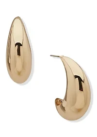 Puffy C Hoop 31 Millimeter Earrings