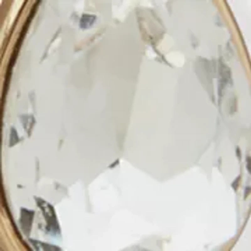 Pear Stone Stud Hoop Trio Earrings