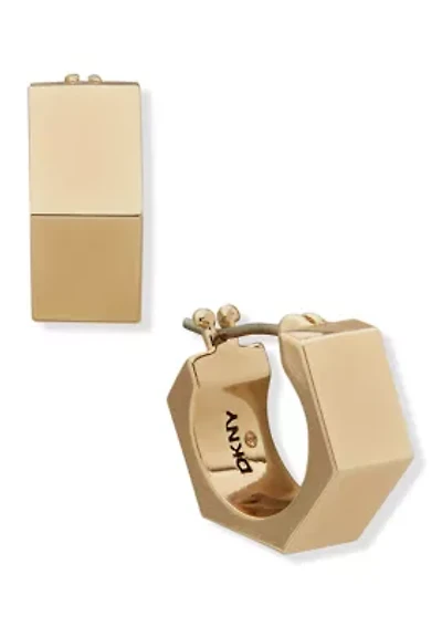 Gold-Tone Huggie Earrings