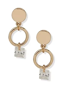 Crystal Double Drop Earrings