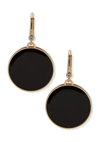 Large Inlay Drop Earrings