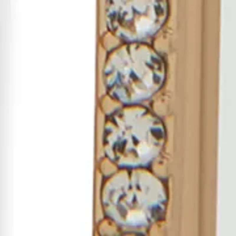 Rectangle Pave Drop Earrings 