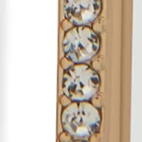 Rectangle Pave Drop Earrings 