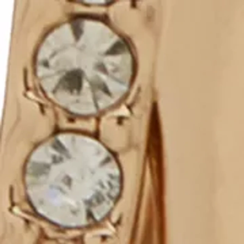 Square Pave Split Huggie Earrings