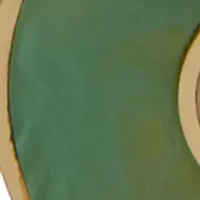Green Inlay Ring Double Drop Earrings 