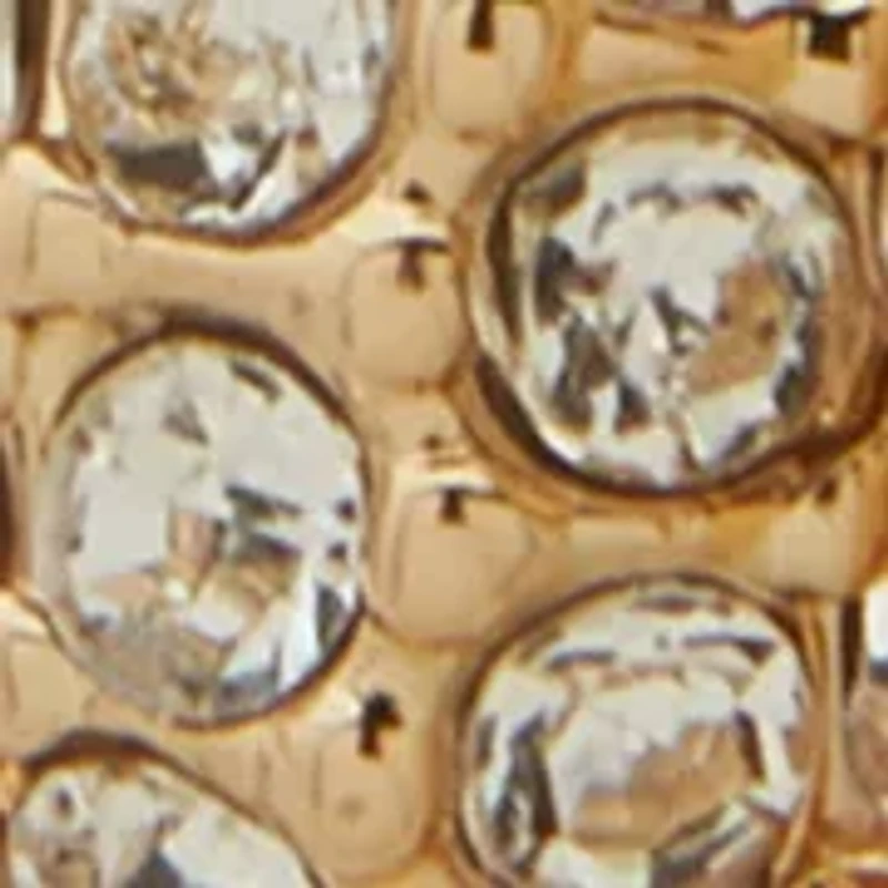 Crystal Pavé Shaky Ring Door Knocker Earrings