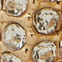 Crystal Pavé Shaky Ring Door Knocker Earrings