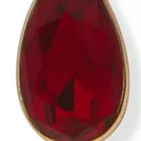 Red Stone Double Pendant Necklace