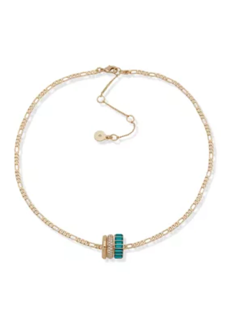 Baguette Pendant Necklace