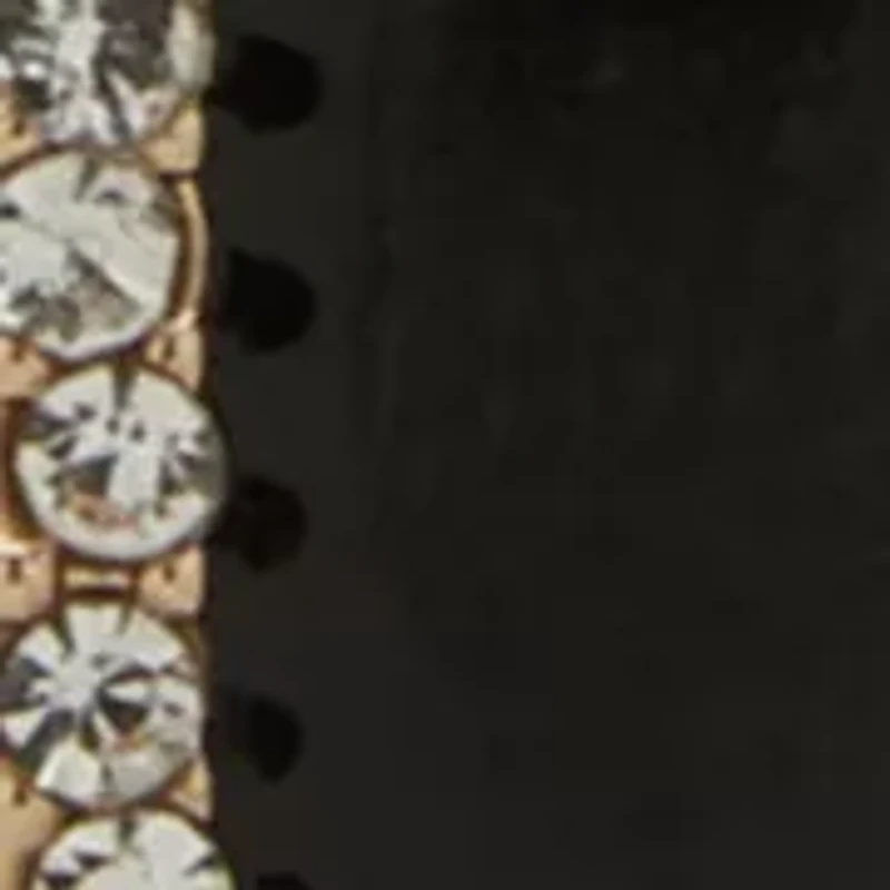  Jet Shaky Logo Enamel Pendant Necklace