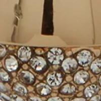 Long Pavé Pendant Gold Tone Necklace
