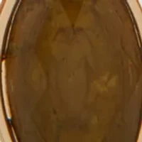 Gold Tone Green Stone Branch Linear Earrings