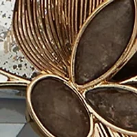 Gold Tone Flower Frontal Necklace