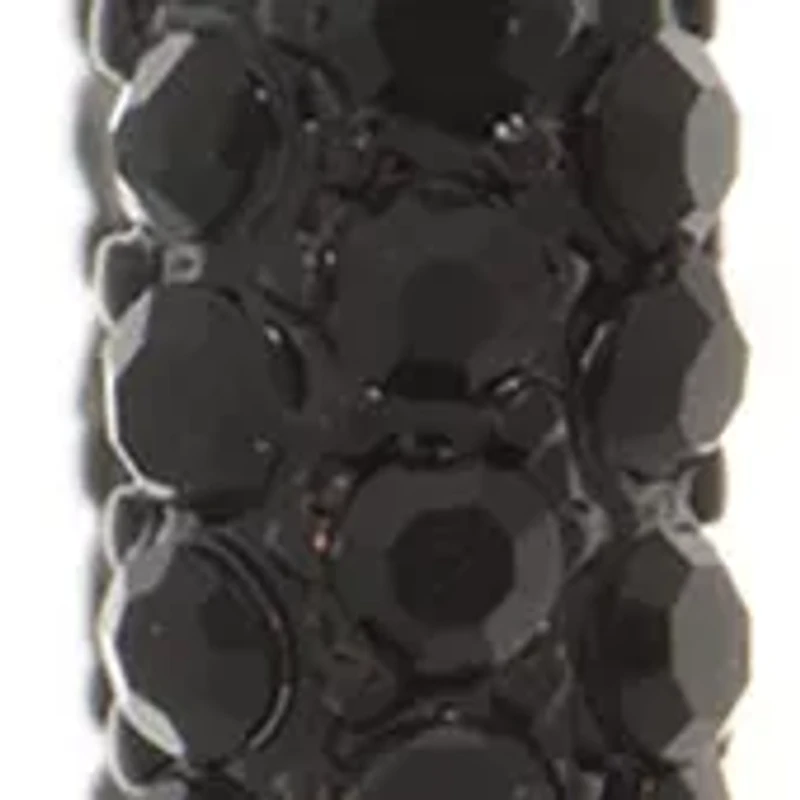 40 Millimeter Crystal Micropave Hoop Earrings