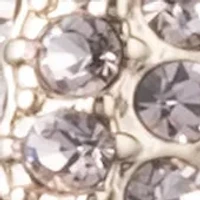 40 Millimeter Crystal Micropave Hoop Earrings