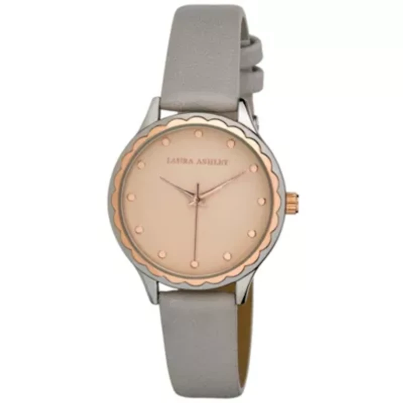 Fluted Dial Strap Watch