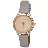 Fluted Dial Strap Watch