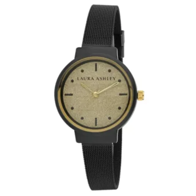 Mesh Powdered Glitz Dial Watch
