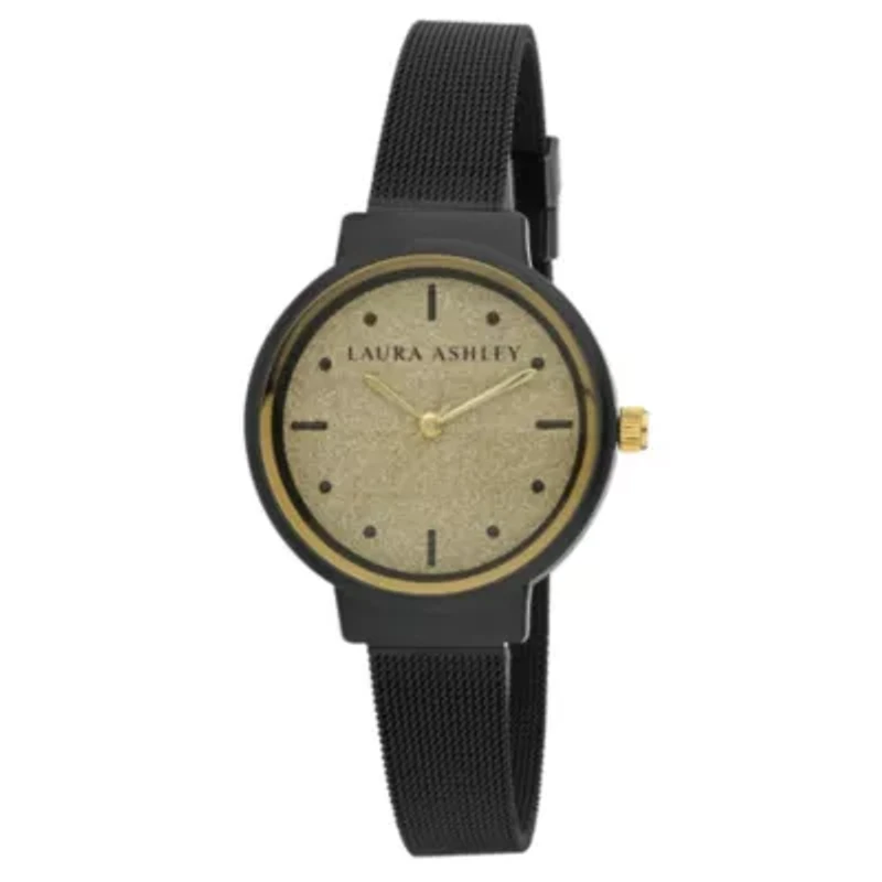 Mesh Powdered Glitz Dial Watch