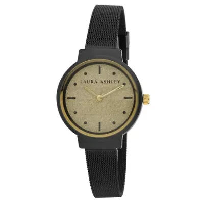 Mesh Powdered Glitz Dial Watch