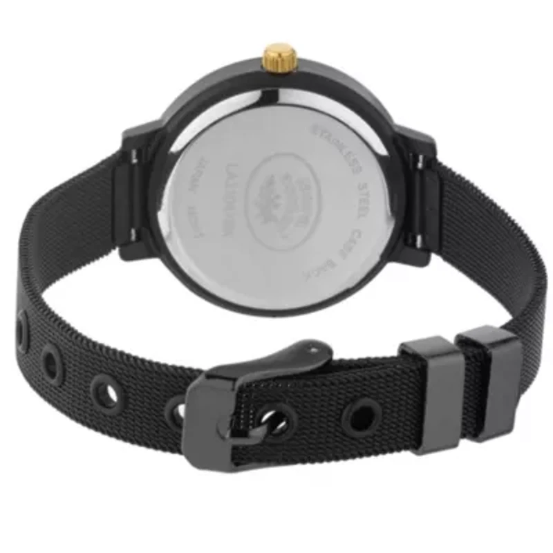 Mesh Powdered Glitz Dial Watch