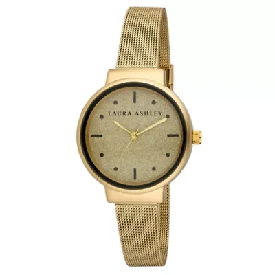 Mesh Powdered Glitz Dial Watch