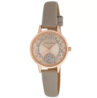 Green Round Case Stud Dial Watch