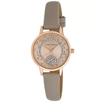 Green Round Case Stud Dial Watch