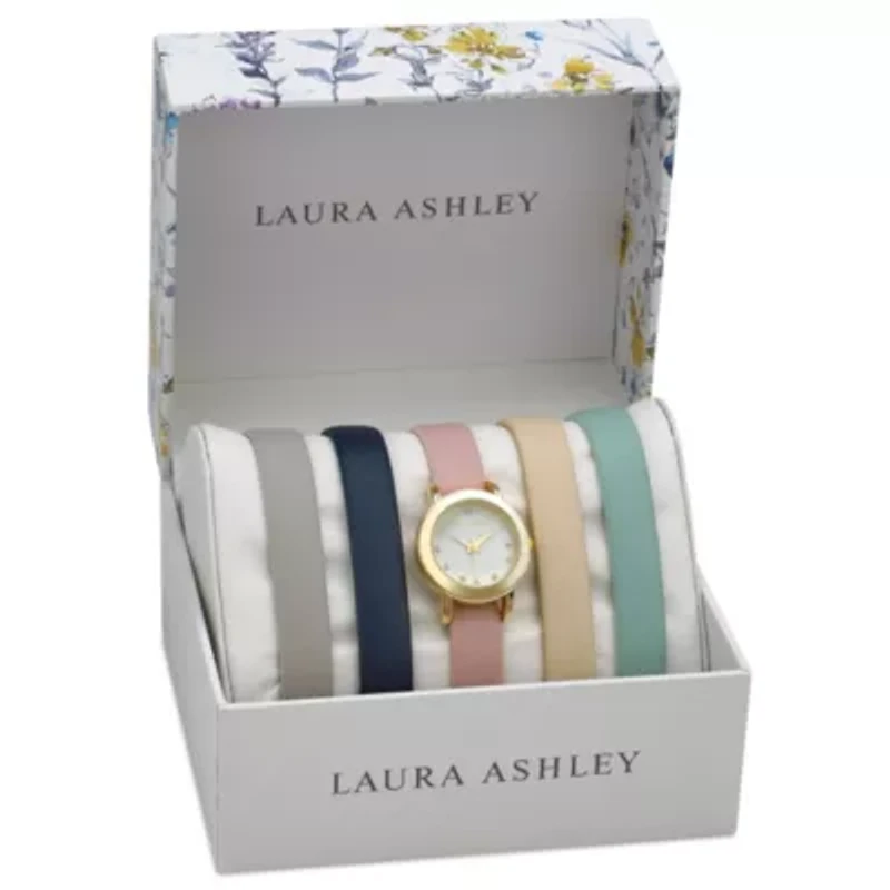 Mini Round Case Watch Set 5 Interchangeable Straps