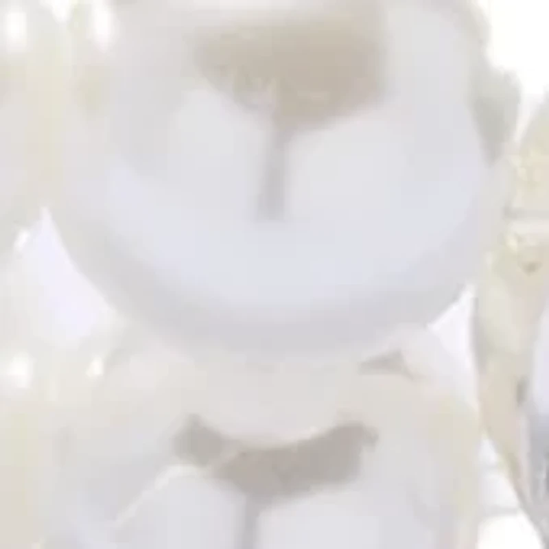 Crystal Butterfly White Beaded Stretch Bracelet