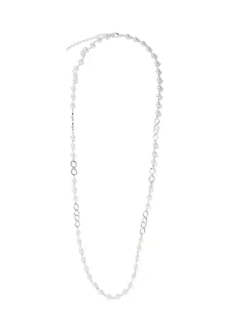  Pearl Infinity Strand Necklace