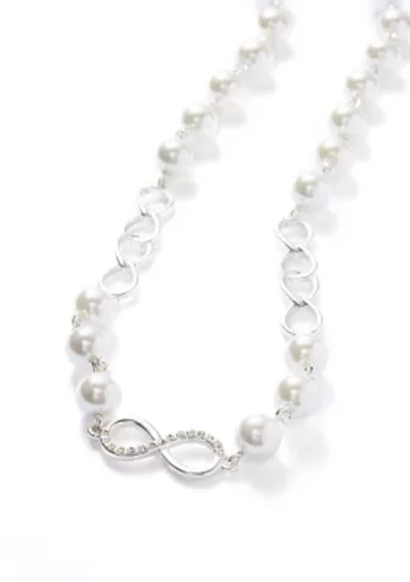  Pearl Infinity Strand Necklace
