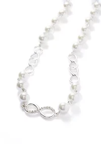  Pearl Infinity Strand Necklace
