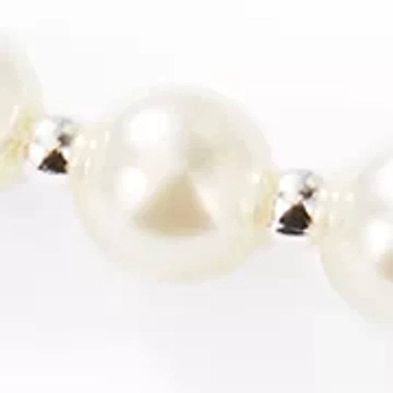 Pearl with Bow Pendant Necklace