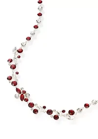 Multi-Cluster Stone Collar Necklace