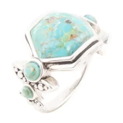 Barse Jewelry Emile Blue Turquoise and Sterling Silver Ring