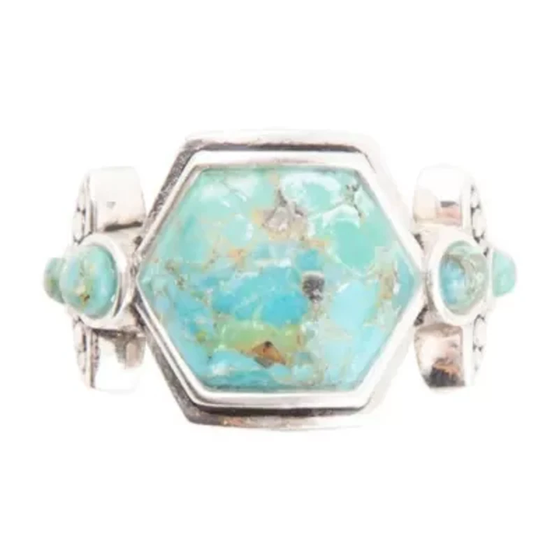 Barse Jewelry Emile Blue Turquoise and Sterling Silver Ring