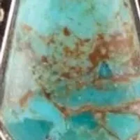 Anemone Long Diamond Blue Turquoise and Silver Necklace