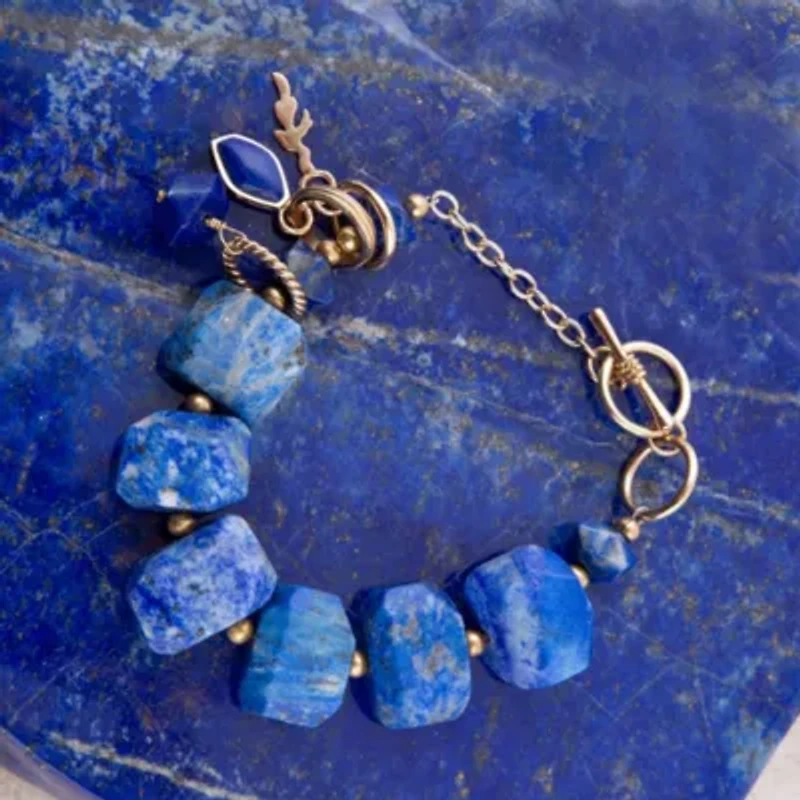 Azul Blue Lapis Chunky Link Bracelet