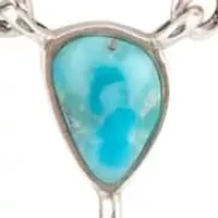 Durango Blue Turquoise and Silver Y-Necklace