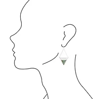 Turquoise Trapeze Sterling Silver Earrings