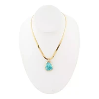 Turquoise Baron Snake Chain Pendant Necklace